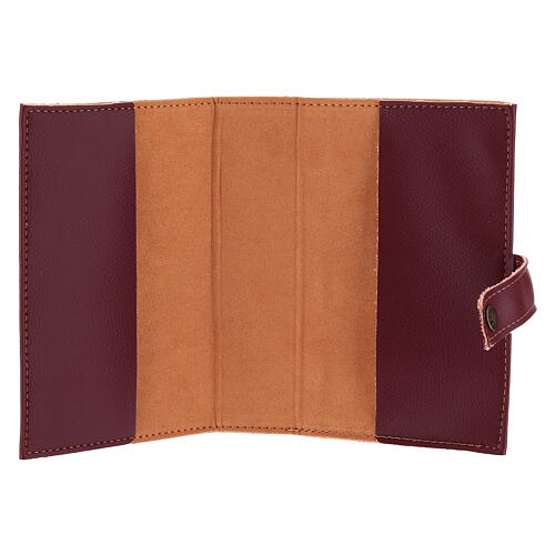 Custodia lit. de le Horas Cristo Libro chiuso 18x10x5 cm bordeaux 3