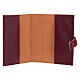 Custodia lit. de le Horas Cristo Libro chiuso 18x10x5 cm bordeaux s3
