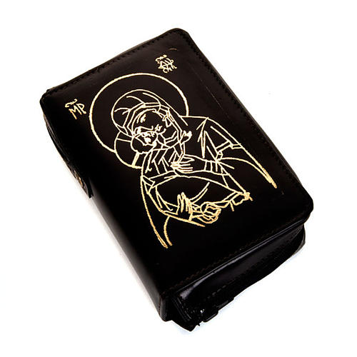 Cover in black leather for Liturgy of the Hours 5