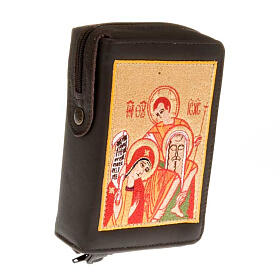 Brevier-Einband mit rotem Bild der Heiligen Familie, Einzelband
