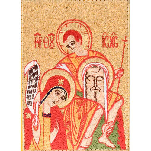 Brevier-Einband mit rotem Bild der Heiligen Familie, Einzelband 2