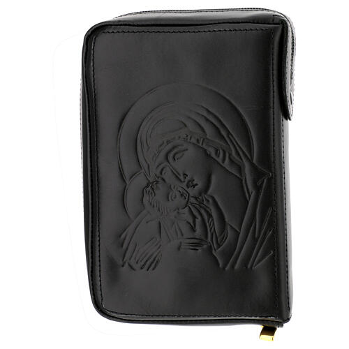 Custodia pelle nera lit. 4 vol. Pantocratore Madonna 2