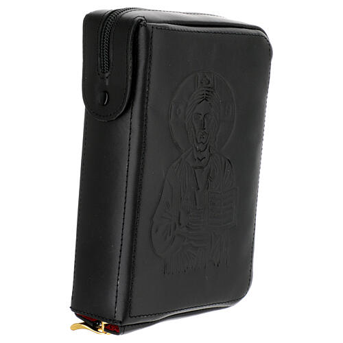 Custodia pelle nera lit. 4 vol. Pantocratore Madonna 3