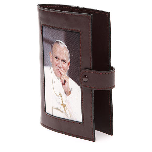 Couv. Lit. Heures 4 vol. cuir brun foncé Jean-Paul II 2