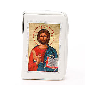 Custodie lit. ore 4 vol.: Custodia Lit. 4 vol. bianco Pantocratore zip Pictografia