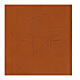 Custodia 4 Vol. marrone pelle Cristo impresso s2