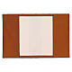 Custodia 4 Vol. marrone pelle Cristo impresso s3