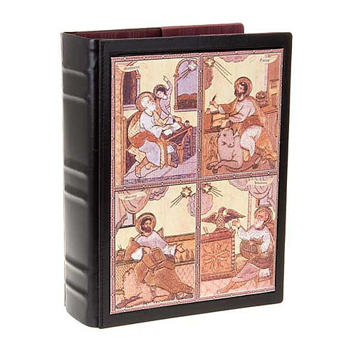 Leather Lectionary book cover with the Evangelists 1