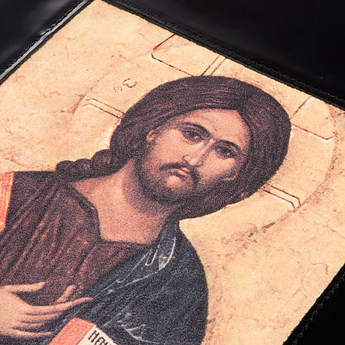 Lectionary cover, black leather Christ Pantocrator 5