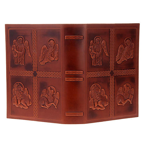 Lectionary cover, real leather with 4 Evangelists 4