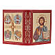 Lectionary cover in real leather, embroidered Pantocrator s2