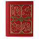 Lectionary cover in real leather, Evangelists, red s1