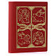 Lectionary cover in real leather, Evangelists, red s2
