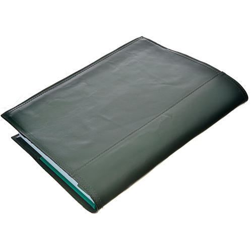 Lectionary cover in real leather, Alpha Omega, green 3