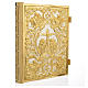 Lectionary cover in gold brass with Crucifixion scene s1