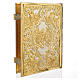 Lectionary cover in gold brass with Crucifixion scene s2