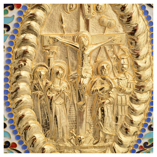 Capa de Evangeliário e Lecionário Latão Dourado com Esmaltes 15