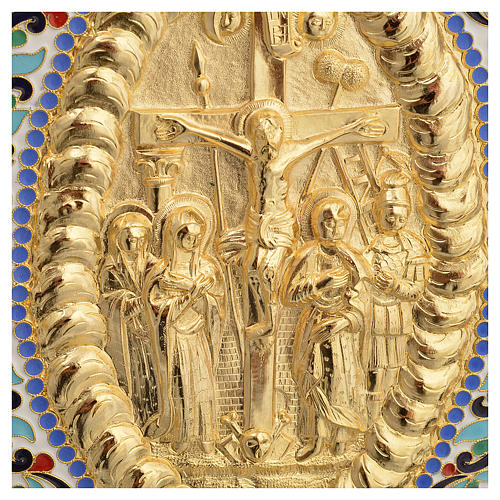 Capa de Evangeliário e Lecionário Latão Dourado com Esmaltes 7