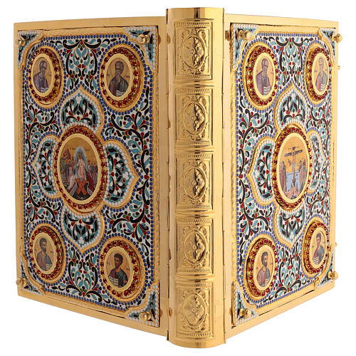 Lektionareinband vergoldeten Messing 4 Evangelisten 9
