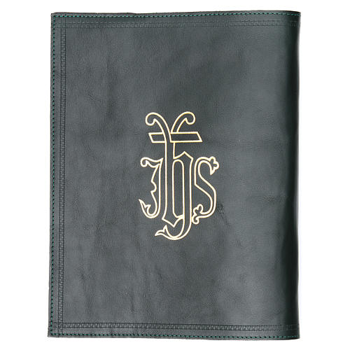 IHS Lectionary Book Cover in Green Leather 2