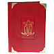 Weekday and festive lectionary cover in red real leather Anchor of Salvation s1