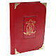 Weekday and festive lectionary cover in red real leather Anchor of Salvation s2