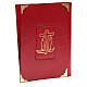 Weekday and festive lectionary cover in red real leather Anchor of Salvation s3