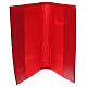 Weekday and festive lectionary cover in red real leather IHS s4