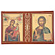ABC Lectionary case Pantocrator and Virgin Mary brown leather s3