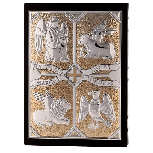 Holyart Evangelium Einband Vergoldet - Messing Buchdeckel Mit Jesus-Relief Für Bibel