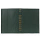 Green lectionary cover, important seasons, golden print on real leather s1