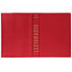 Couverture lectionnaire temps forts rouge cuir véritable impression sur tranche s1