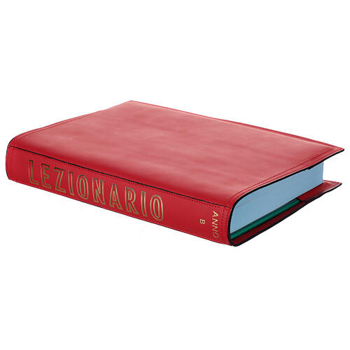 Coprilezionario vera pelle rosso anno B stampa dorso 2