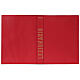 Leather lectionary cover for year C, red with golden print s1