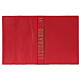 Couverture lectionnaire année paire rouge cuire véritable impression or s1