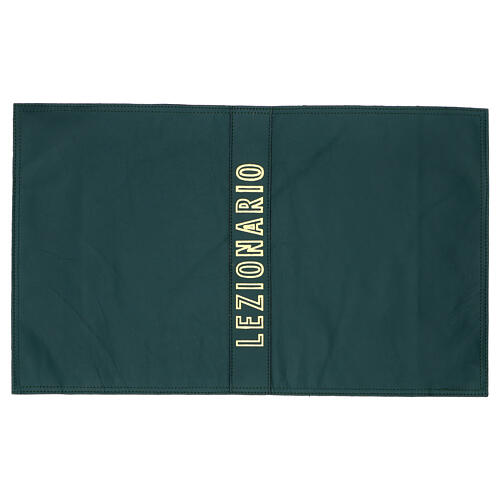 Coprilezionario vera pelle verde dorso scritta oro 1