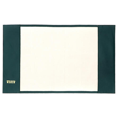 Coprilezionario vera pelle verde dorso scritta oro 2