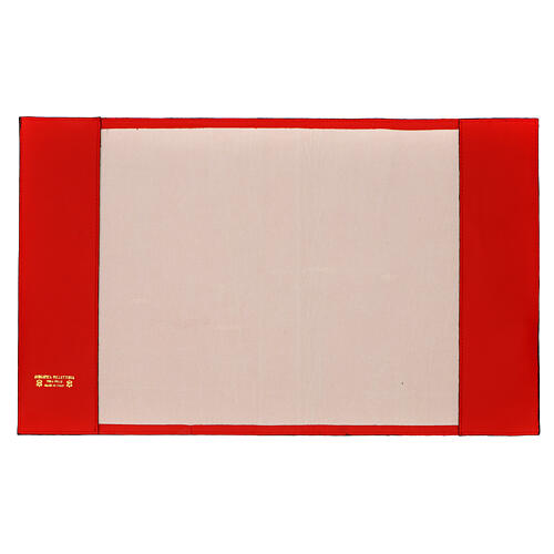 Coprilezionario vera pelle rosso dorso caratteri oro 2