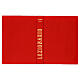 Couverture lectionnaire "Ad Diversa e Votive" cuir véritable rouge s1