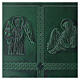 Funda leccionario cuero relieve verde 4 Evangelistas s2