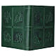 Funda leccionario cuero relieve verde 4 Evangelistas s4