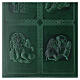 Copri lezionario pelle rilievo verde 4 evangelisti s3