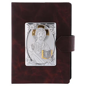 Custodie per messali e benedizionali: Copertina Messale Romano argento e pelle