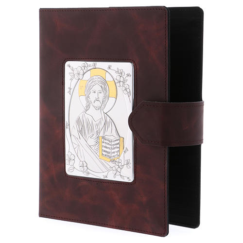 Roman Missal cover, silver and leather 2