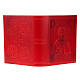 Missal cover in real red leather, Pantocrator s4