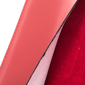 Custodie per messali e benedizionali: Copri messale vera pelle Pantocratore rosso