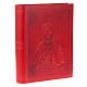 Capa de Missal couro verdadeiro Pantocrator vermelho s1