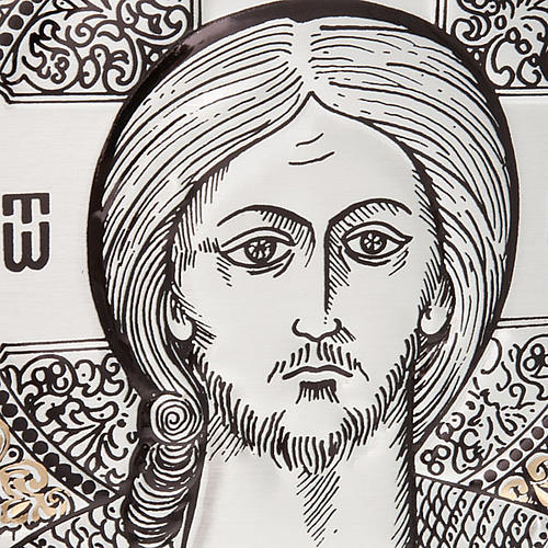 Capa para Missal couro verdadeiro ícone prata 6