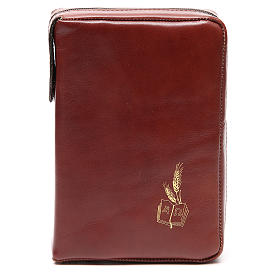 Custodie per lezionari: Custodia Messale Quotidiano Grande marrone Alfa Omega