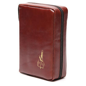 Custodie per lezionari: Custodia Messale Quotidiano Grande marrone Alfa Omega